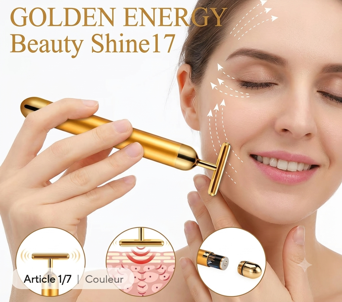 24K gold face-lifting roller